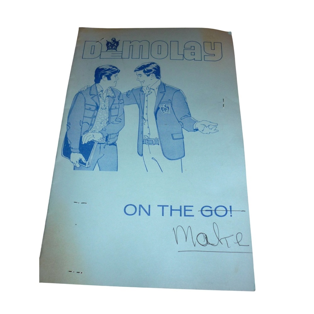 1974 DeMolay Masonic Program Oxford Ohio Scrapbook‎ w/ Vintage 70s Photos